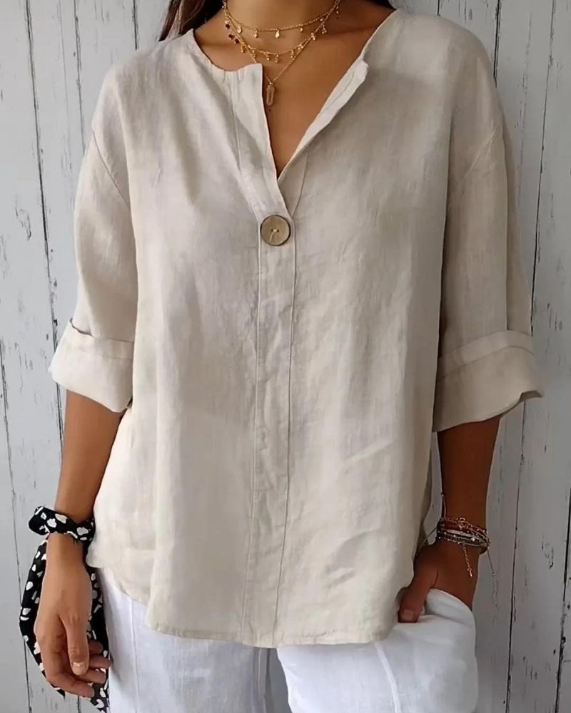 Jessa™ - Casual V-Neck Blouse
