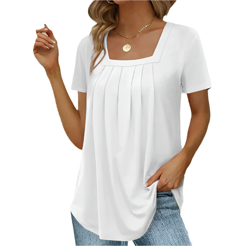 Mindy™ - Elegant Pleated Blouse