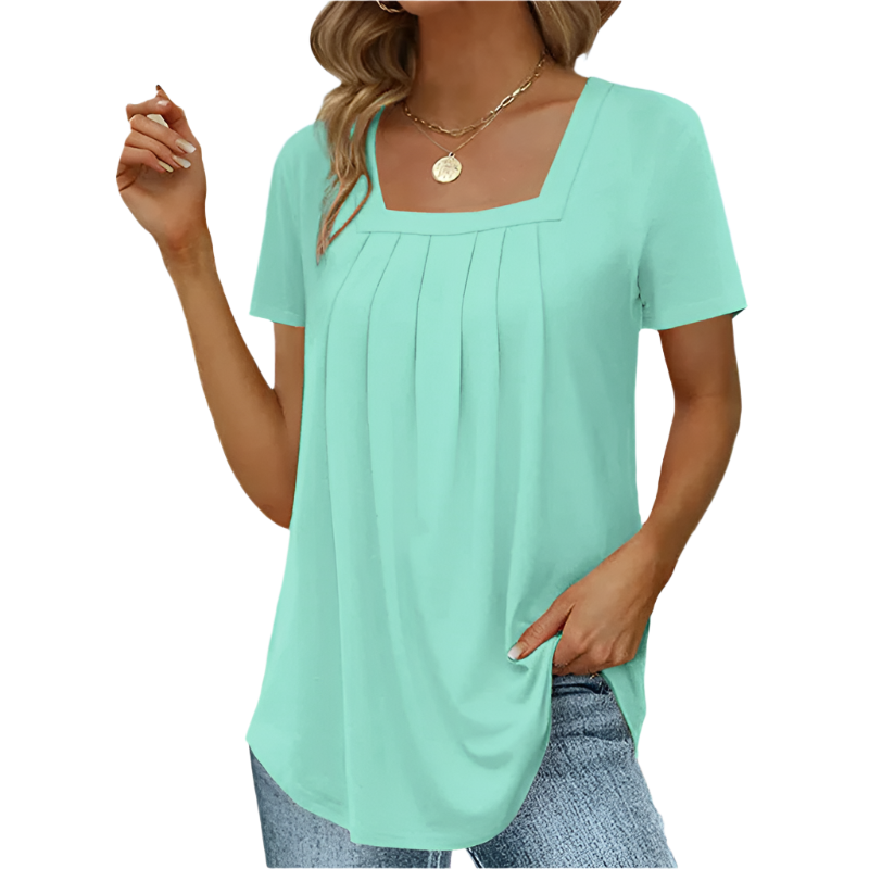 Mindy™ - Elegant Pleated Blouse