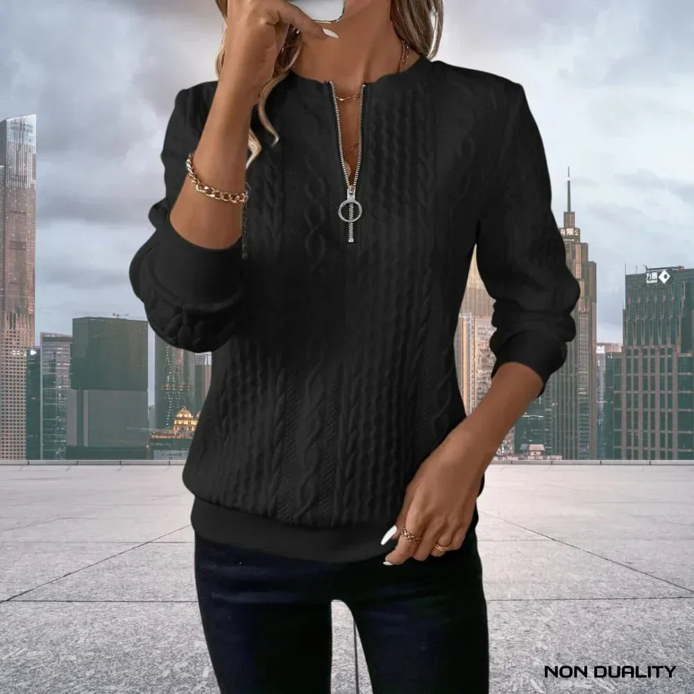 Mia - Zip-Up Sweater