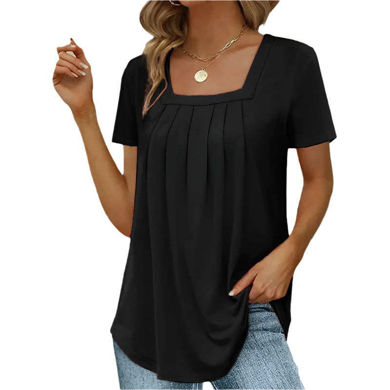 Mindy™ - Elegant Pleated Blouse