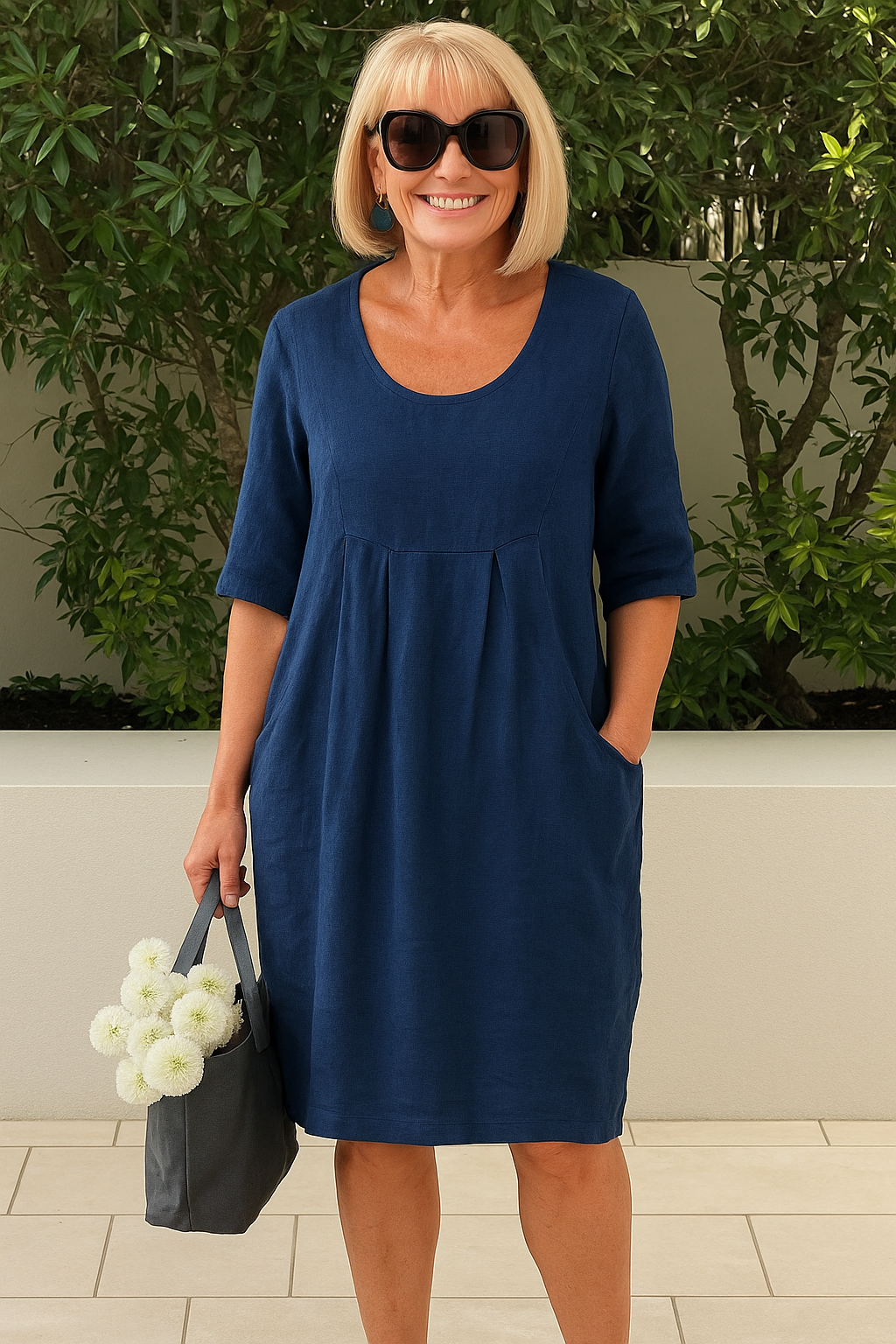 Violet™ | Loose Dress with Pockets