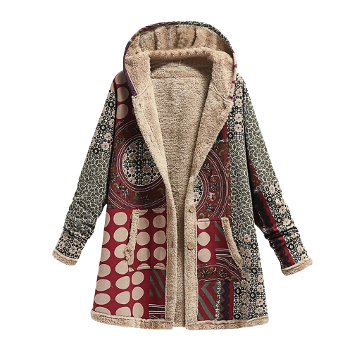 Nena™ - Long Sleeve Button Down Hooded Jacket