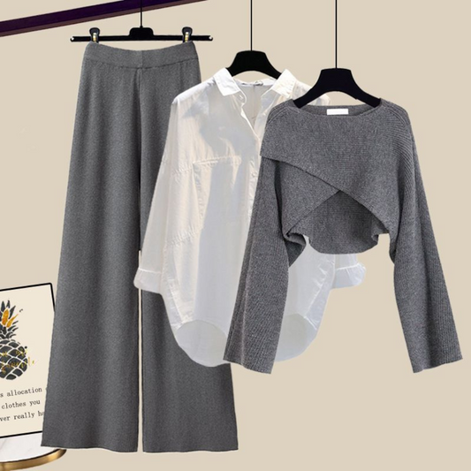 Jane™ - Comfortable three-piece set with long sleeves