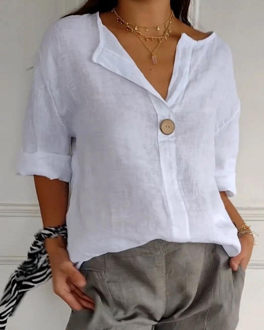 Jessa™ - Casual V-Neck Blouse